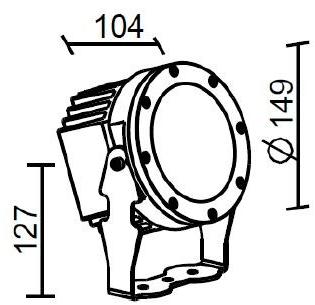 Brillamenti Алюминиевый светодиодный уличный проектор Castello Cs.nn.000.ota.fi - Вид №3