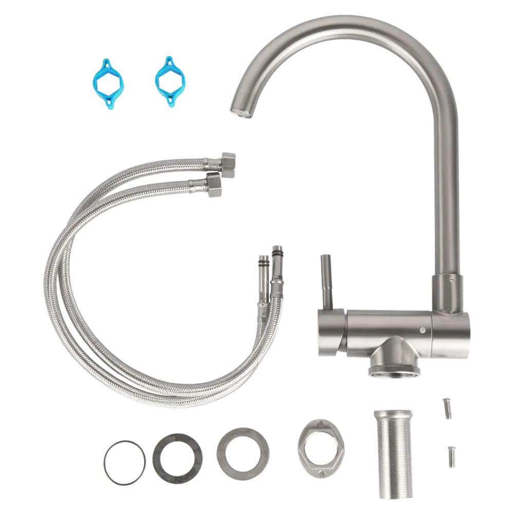 Кухонный смеситель Delinia Сиг с высоким изливом 25 см 89352204 STLM-1448111 - Вид №4