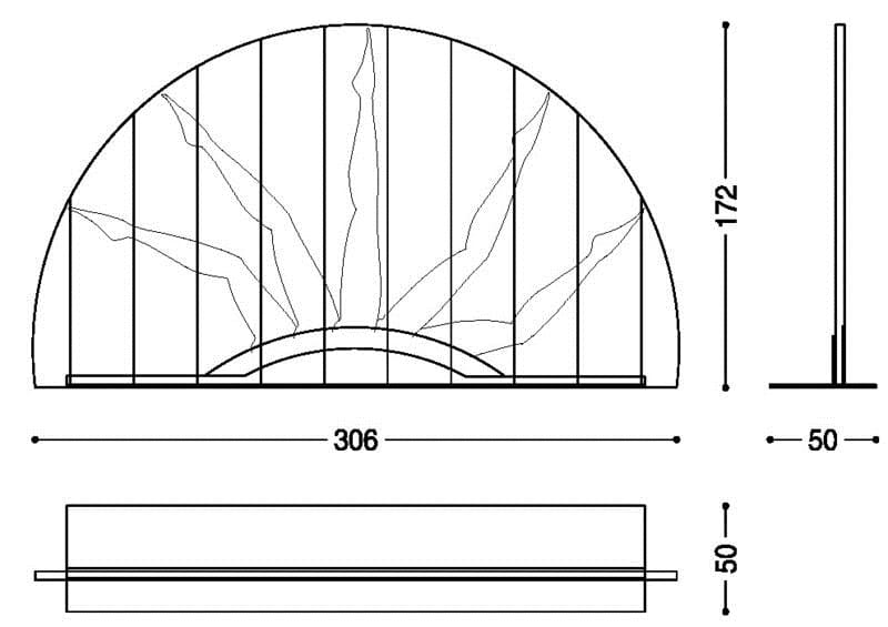 Деревянная перегородка из брикколы Riva 1920 VENETIAN MERMAIDS ARCH-00049968 - Вид №1