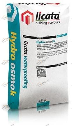 LICATA Однокомпонентный гидроизоляционный цементный раствор с осмотическим действием. Licata.waterproofing sun-id-1461214