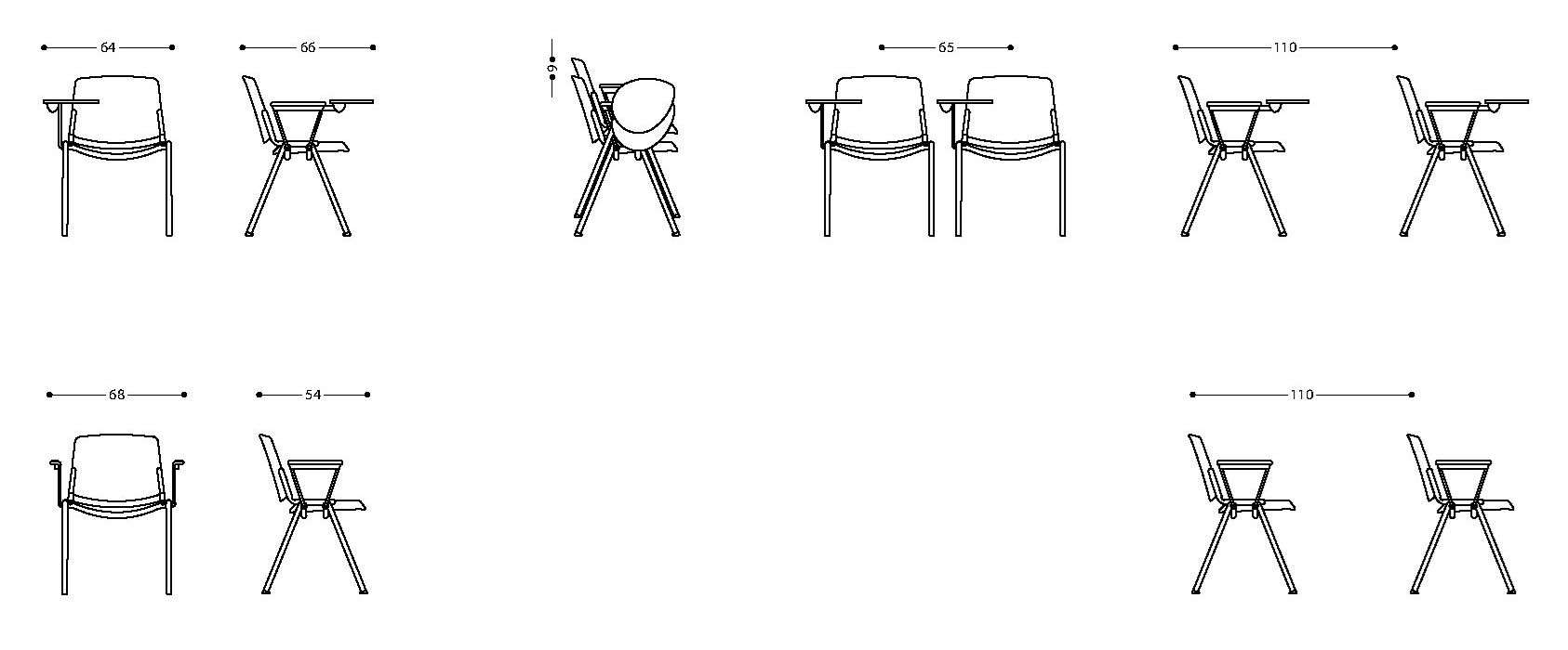 Деревянный штабелируемый стул LAMM New Modulamm ARCH-00065670 - Вид №4