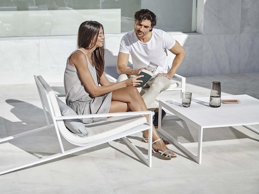 GANDIABLASCO Прямоугольный садовый стол из термолакированного алюминия Blau sun-id-1386659 - Вид №5