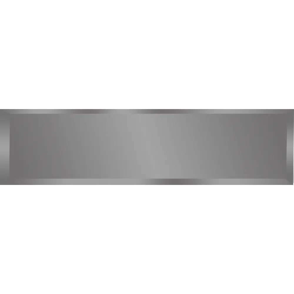Зеркальная плитка Omega Glass NNLM42 прямоугольная 40x10 см глянцевая цвет графит 1 шт STLM-2054806