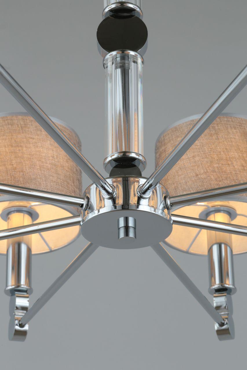 Подвесная люстра Omnilux Scario OML-64503-08 серая OMNILUX ДИЗАЙНЕРСКИЕ, SCARIO 279947 Серый  - Вид №2