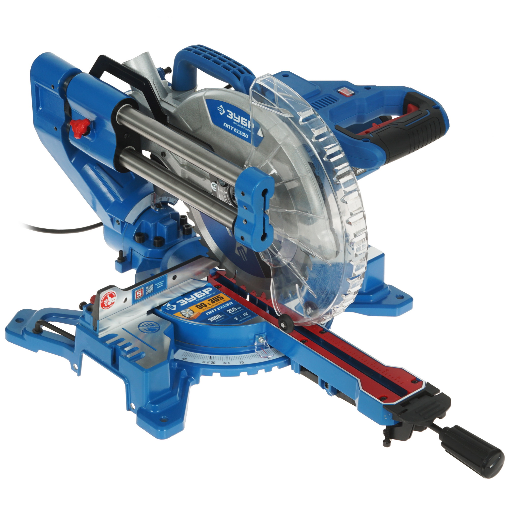 Торцовочная пила  Зубр Профессионал ППТ-255-П 5344417 STDN-0001193 - Вид №7