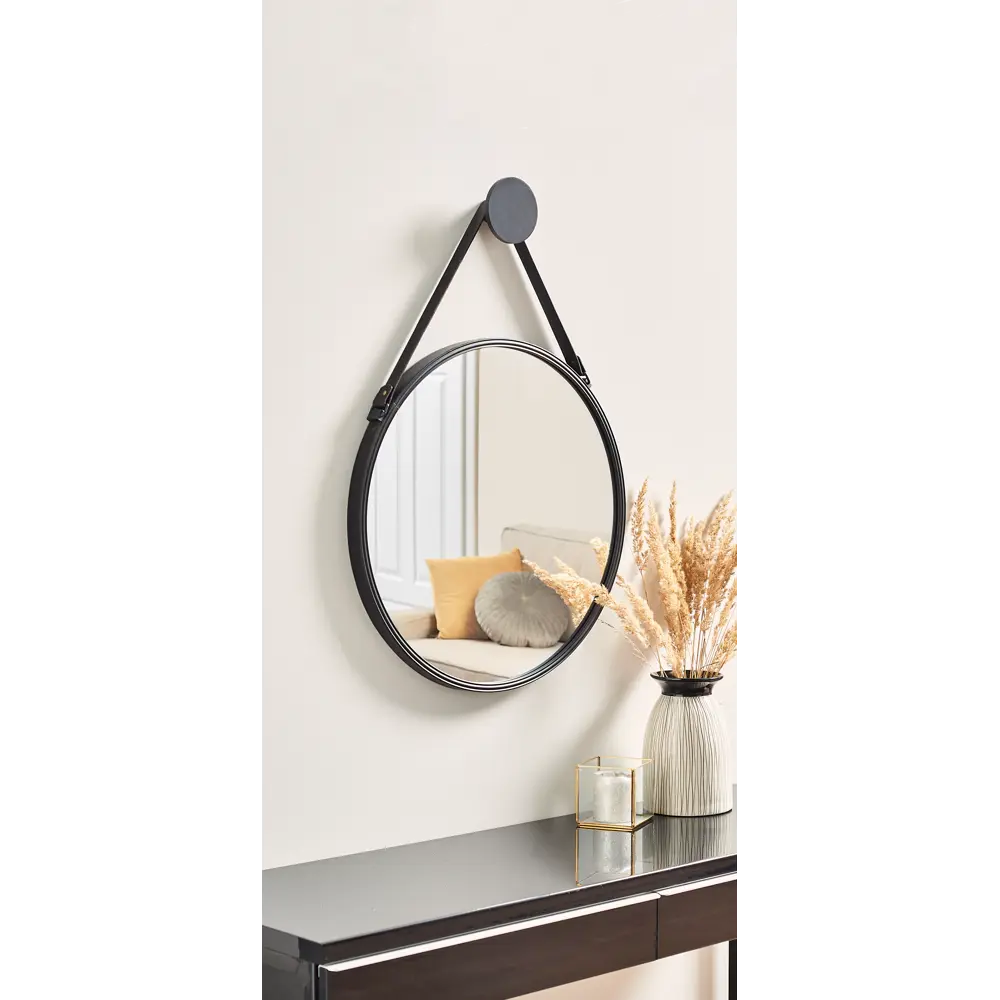 Зеркало декоративное Inspire Barbier круглое 55 см цвет чёрный 82143167 STLM-2070203  - Вид №9