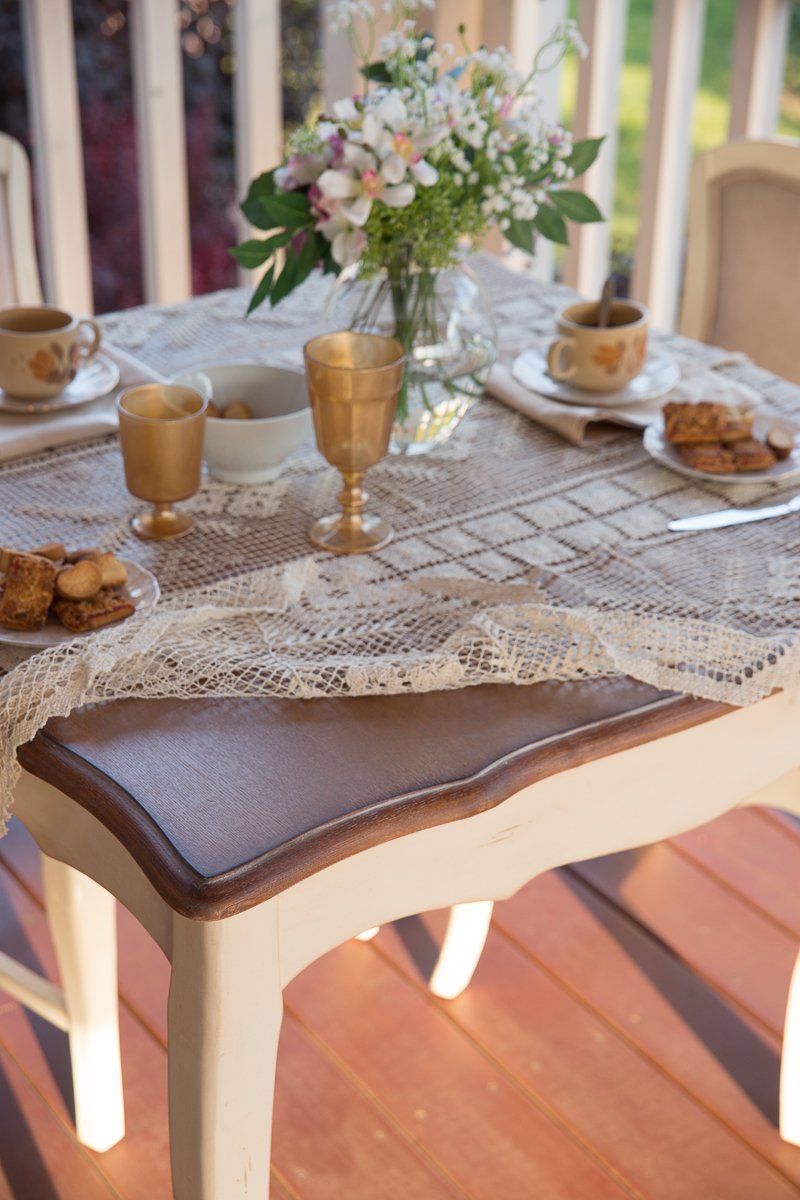 Обеденный стол белый квадратный 90 см Mobilier de Maison ДОМАШНЯЯ ОБСТАНОВКА MOBILIER DE MAISON 017241 Бежевый;белый Santreyd  - Вид №3