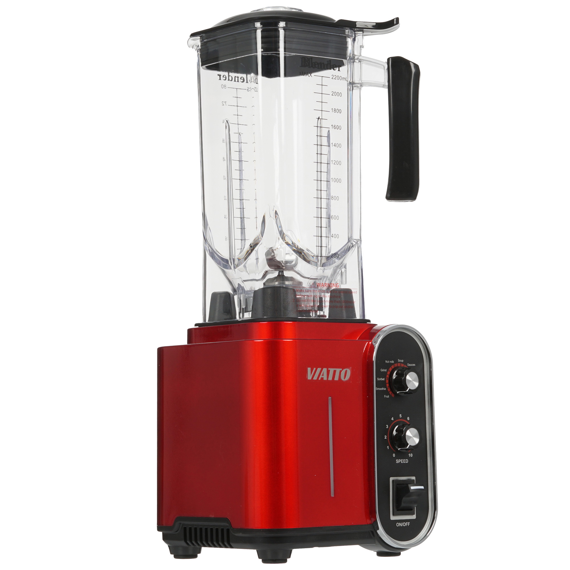 9906352 Блендер стационарный Viatto VA-BL1899R красный STDN-0090187