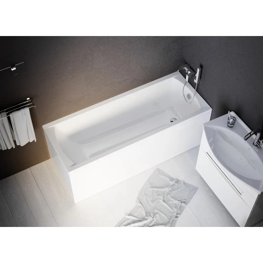 Акриловая ванна 100Acryl Ницца с анатомической спинкой 170x70 см 83240825 У99328 STLM-0039837 - Вид №8