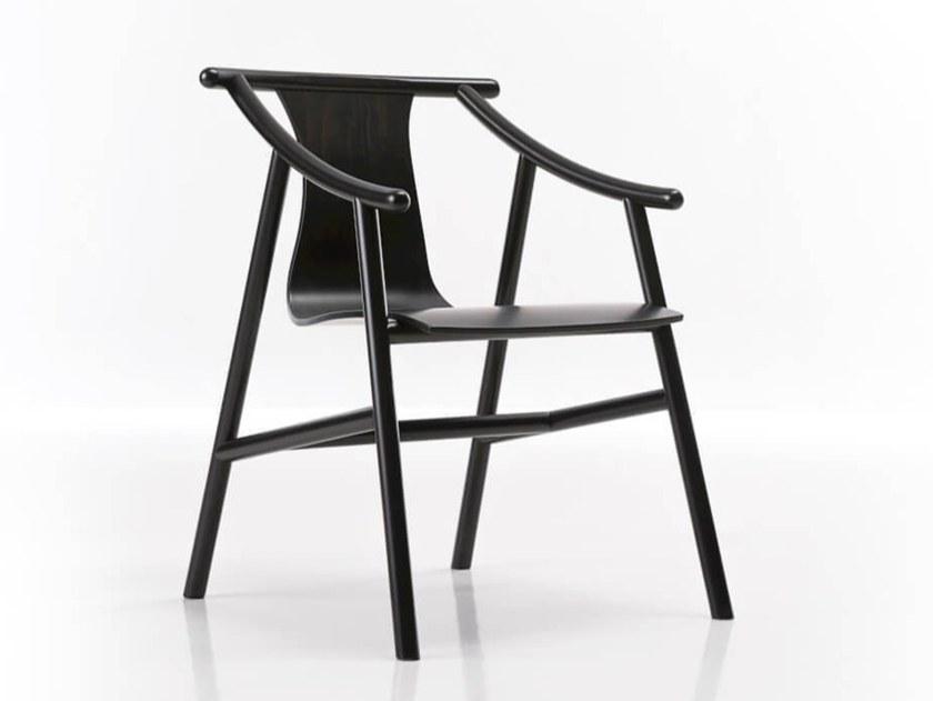 Wiener GTV Design Стул из бука с подлокотниками Magistretti sun-id-1471228 - Вид №4