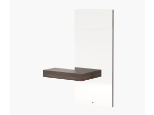 Деревянный шкаф для прихожей с настенным зеркалом