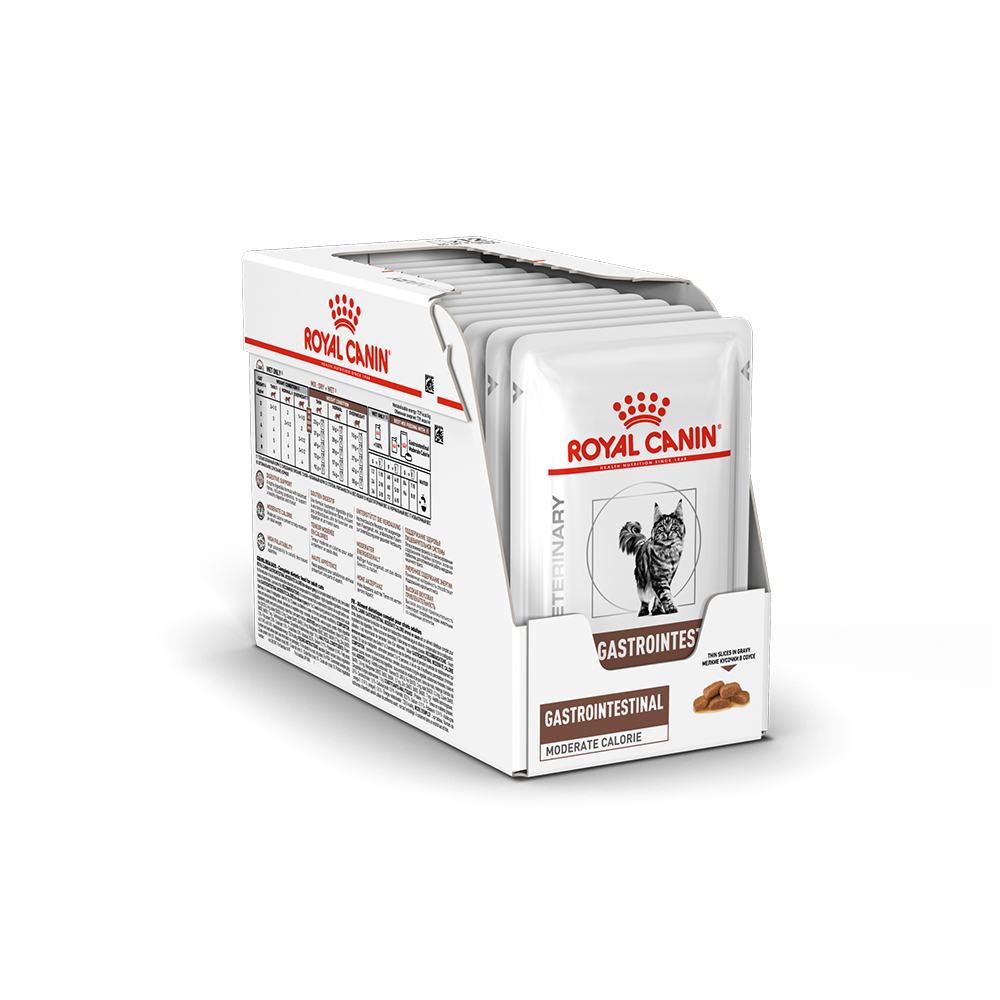 Т0055685 Корм для кошек Vet Diet Gastro Intestinal Moderate Calorie при наруш.пищев, птица пауч 85г ROYAL CANIN  - Вид №9