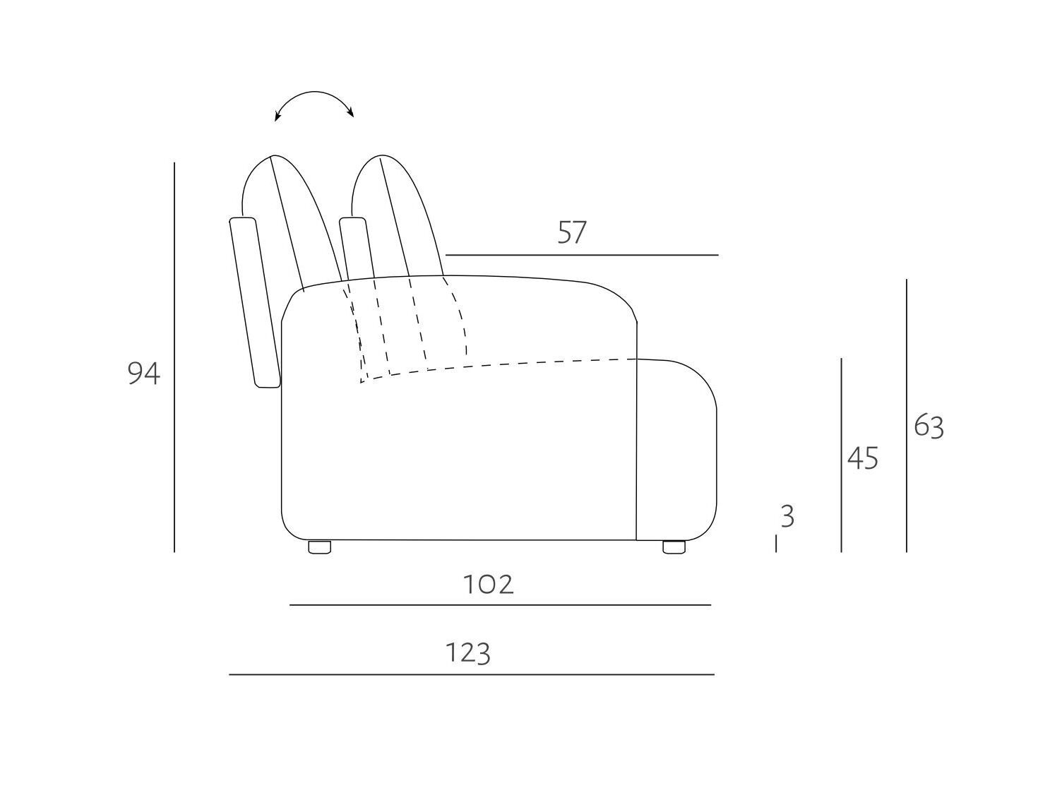 Модульный тканевый диван Egoitaliano MAVIE ARCH-00067816 - Вид №6