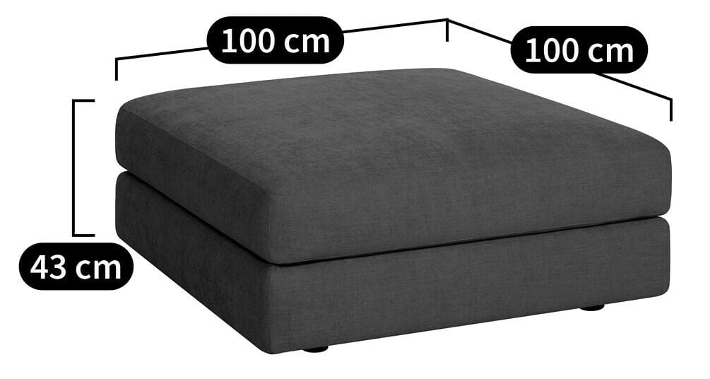 Квадратный пуф из ткани AMPM Skander ARCH-00058630 - Вид №10