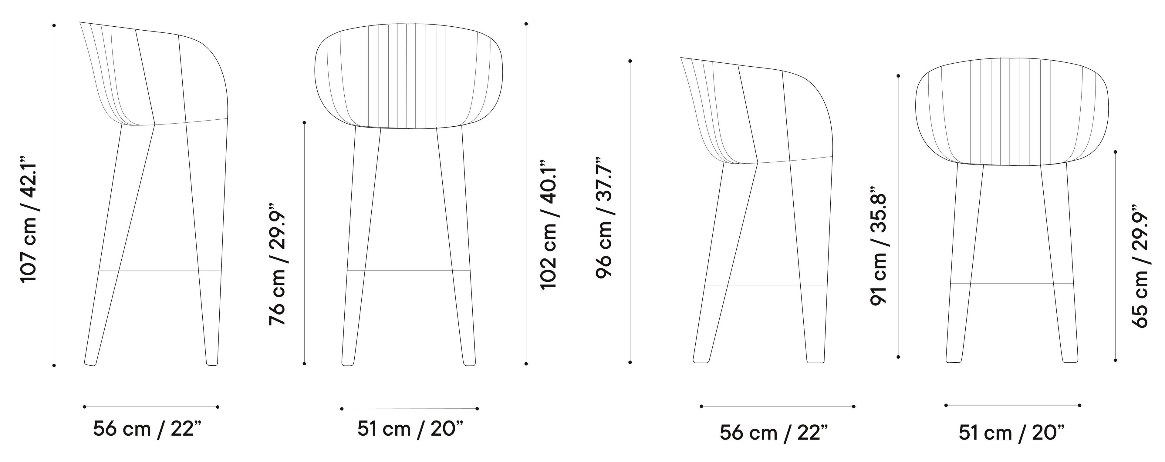 Табурет iSimar оливковое дерево ARCH-00020542 - Вид №4