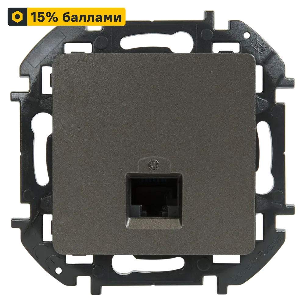 Розетка компьютерная LEXMAN для скрытого монтажа RJ45 категория 5e 86761387 Lilian STLM-1465080