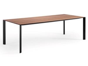 Прямоугольный выдвижной стол из шпона