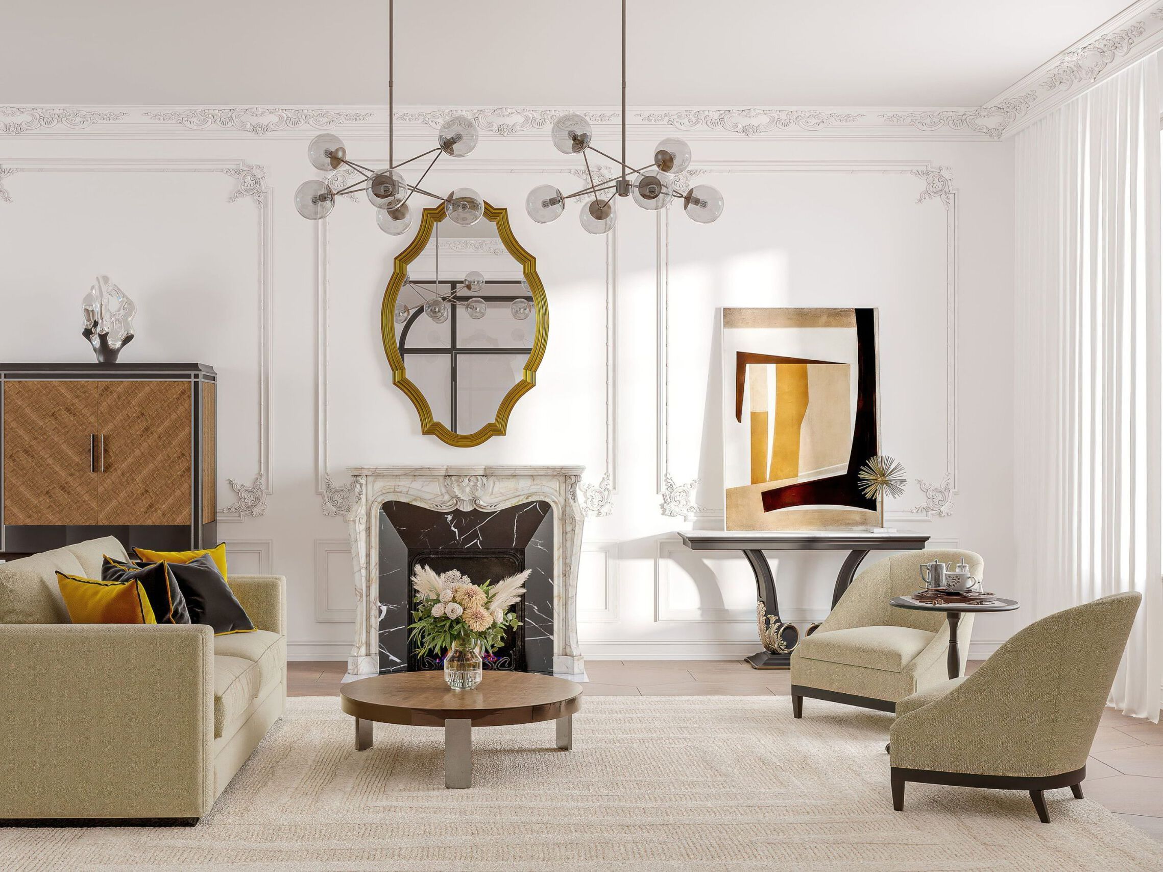 Прямоугольная консоль из каррарского мрамора GUERRA VANNI Studio Privè ARCH-00067476 - Вид №3