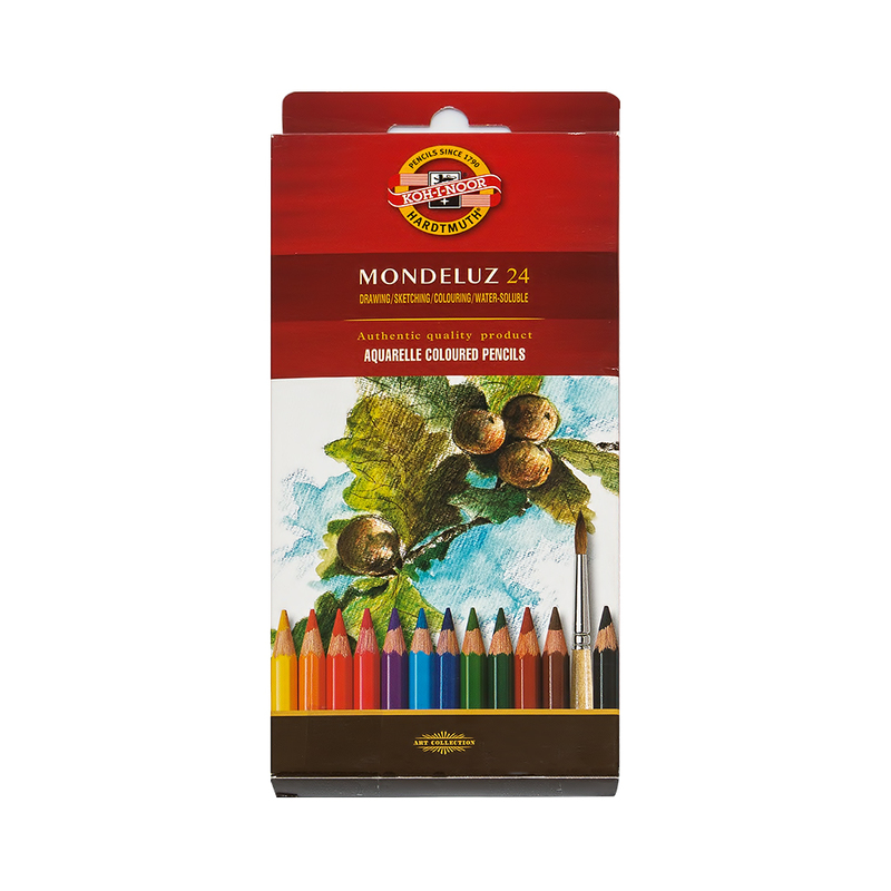 3718024001KSRU Набор акварельных карандашей 24 цв. цветные в карт.кор. KOH-I-NOOR Hardtmuth 
