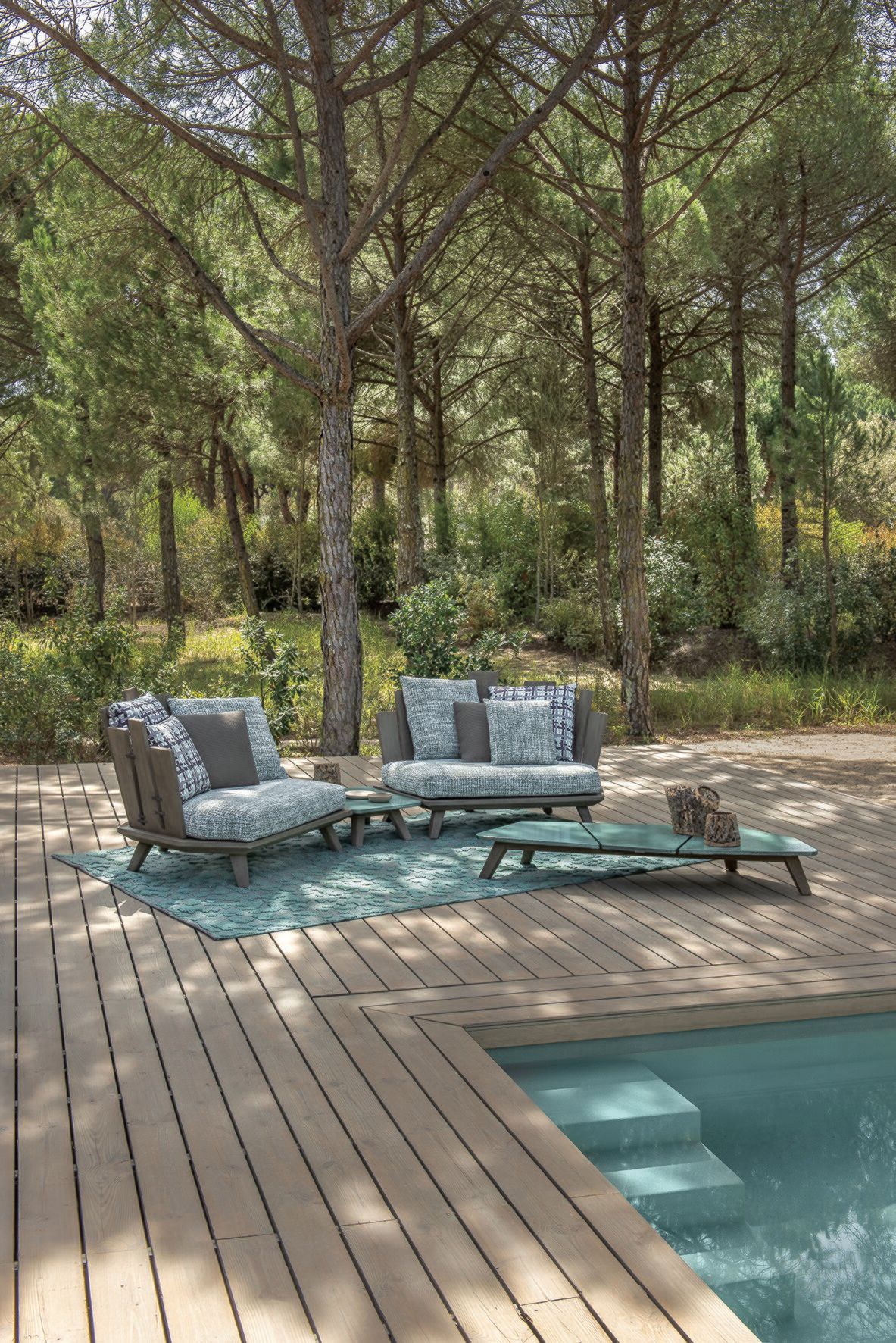 Садовое кресло из тикового дерева Ethimo Rafael ARCH-00099488 - Вид №1