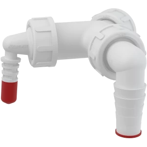 Колено с двумя штуцерами G1"/8–23 с клапанами