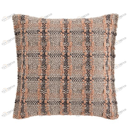 Подушка Checks terracotta от GAN GAN ОРНАМЕНТ 321545 Серый 