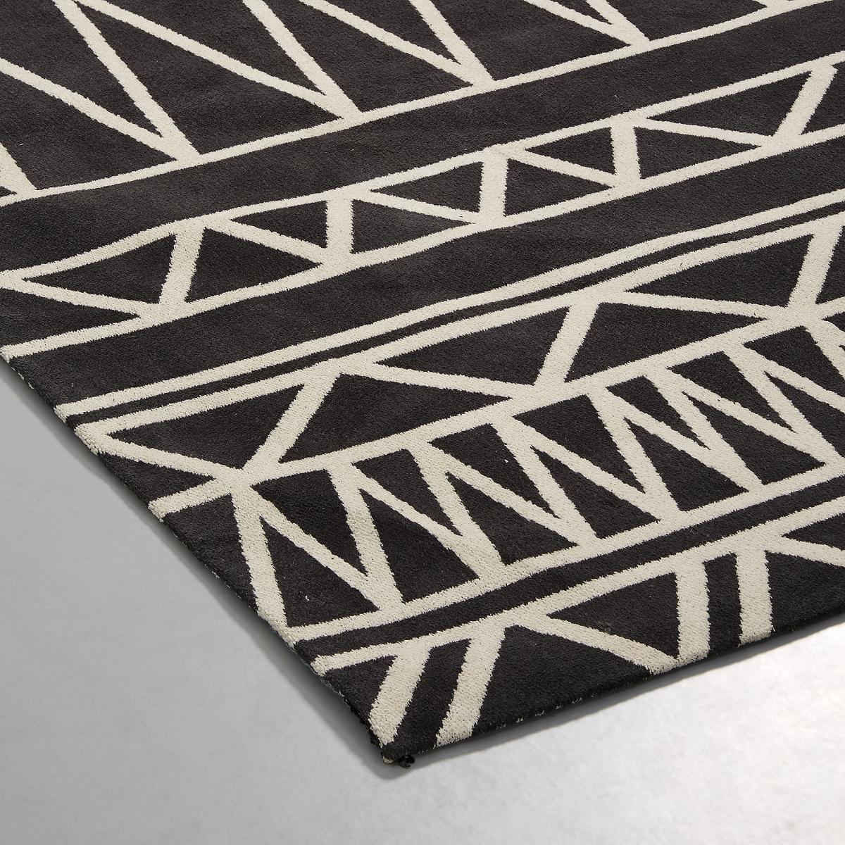 054422 Ковер хлопок 160x230 темно-серый La Forma Senso