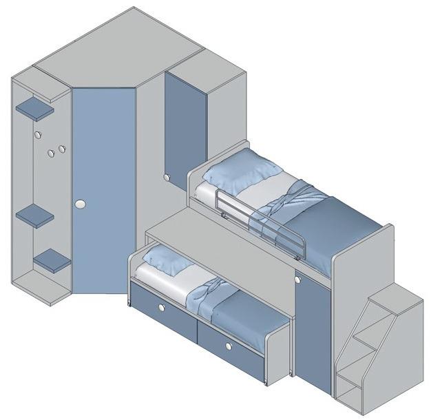 TUMIDEI Консольный мост с выдвижной кроватью Tiramolla sun-id-1357857 - Вид №2
