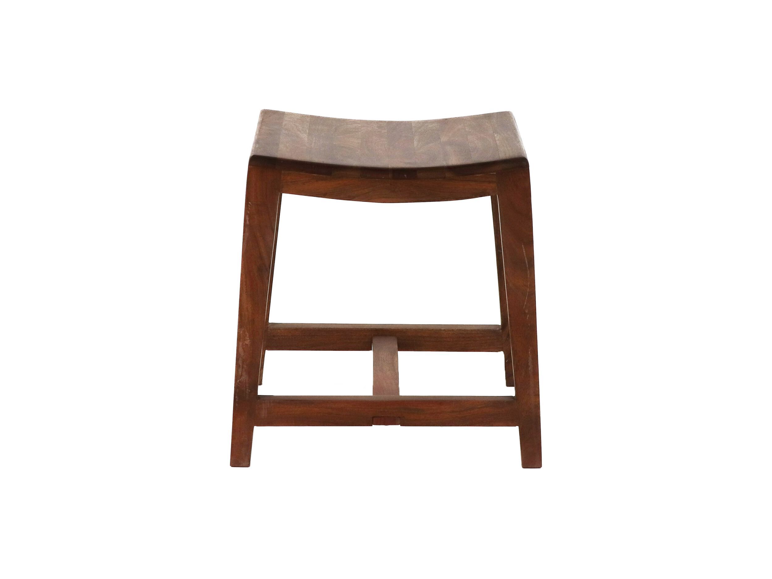 Низкий табурет из манго с подставкой для ног POMAX KENT ARCH-00117476 - Вид №3