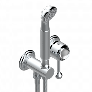 A2H-6561B Trim only for wall mixer with complete handshower on hook Thg-paris Panthere со светлым хрусталём Хром