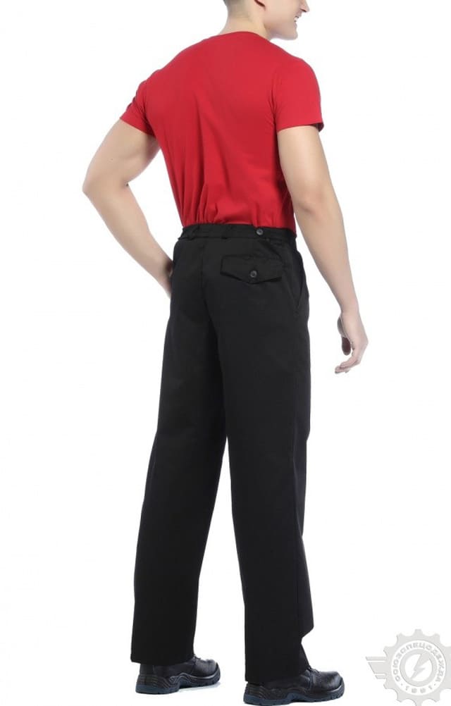 65561 Брюки "Гарант" черные  Летняя спецодежда  размер 60-62/170-176  - Вид №7