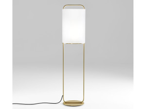 Торшер из стали и стекла с диммером