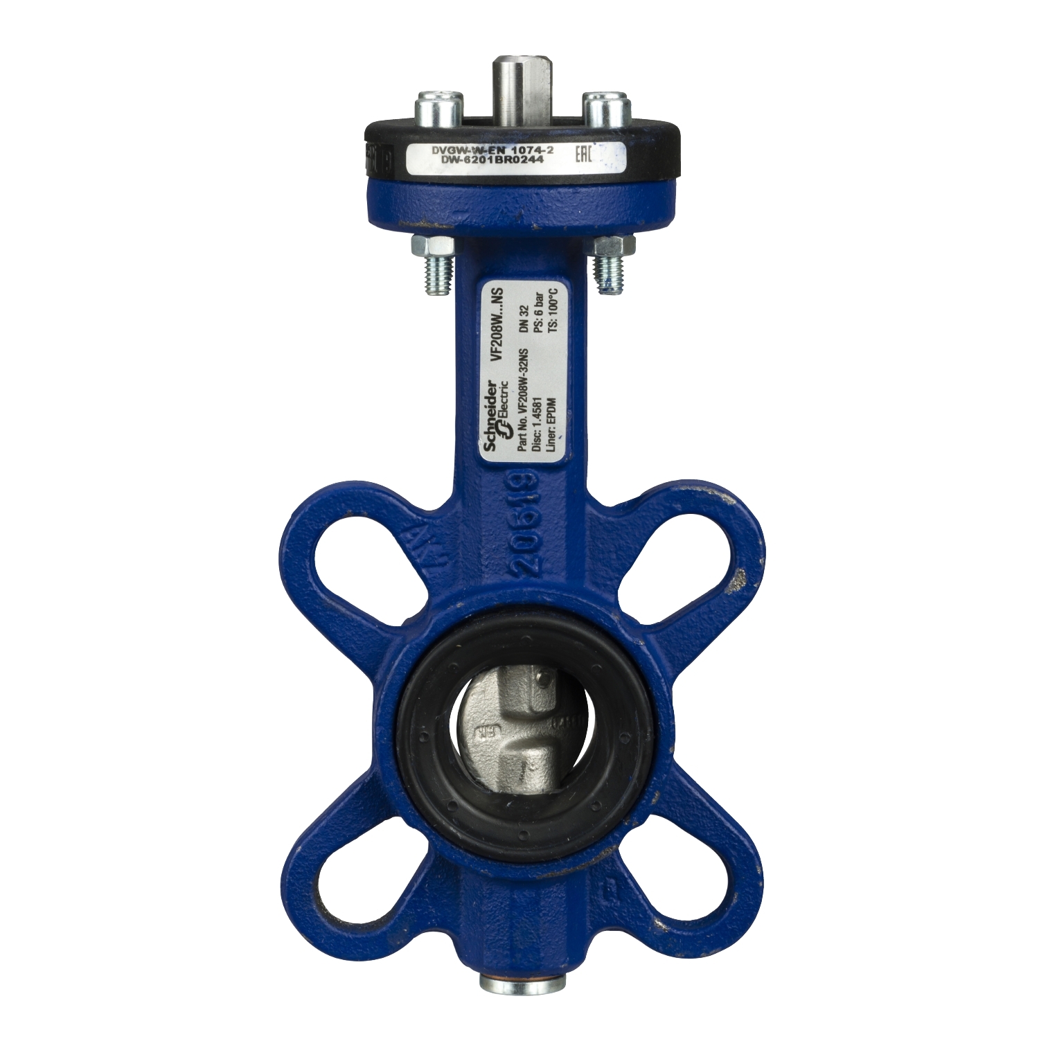 VF208W-32NS Клапан дисковый поворотный , DN32 NS Kv 26,5 Schneider Electric 