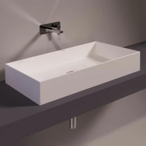 AG80BIANCOMATT Накладная раковина на столешницу  прямоугольная Simas Agile