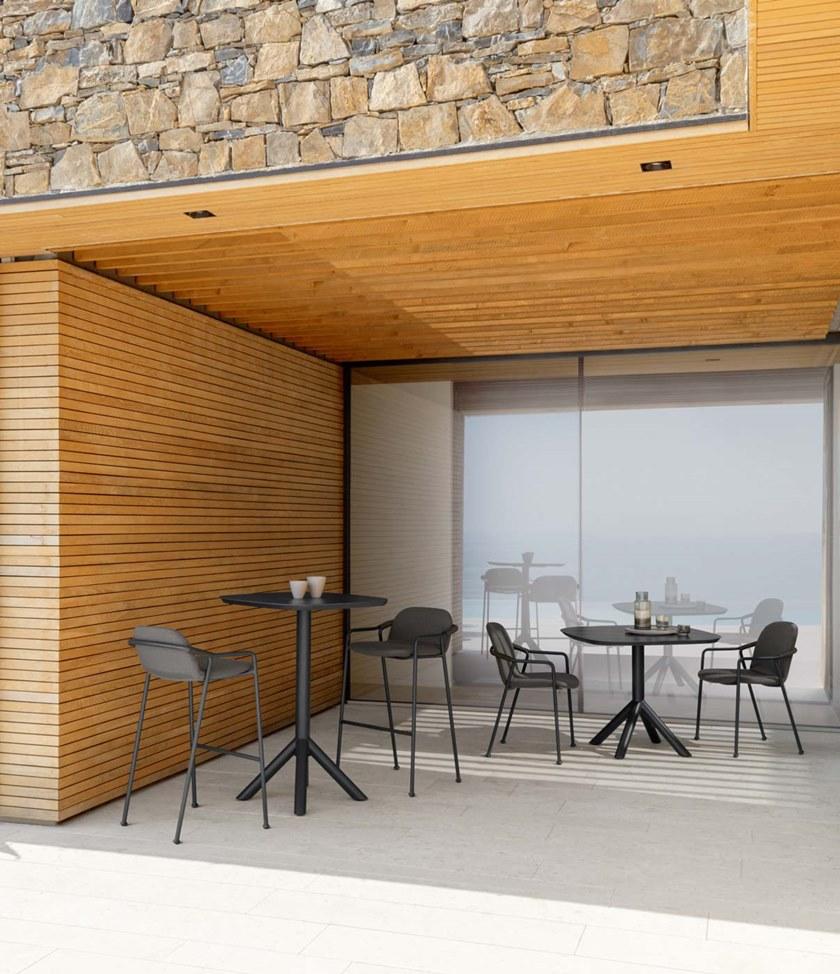 Talenti Садовый стол из алюминия и столешница из керамогранита Coral Cortp90 - Вид №2