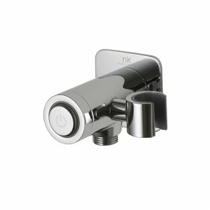 Настенный кронштейн с выпускным коленом и кнопкой Touch & amp; Feet для открытия / закрытия подачи воды. Расход при 3 барах составляет 13,2 л / мин.    Touch&feel NOKEN 100243874  CHROME