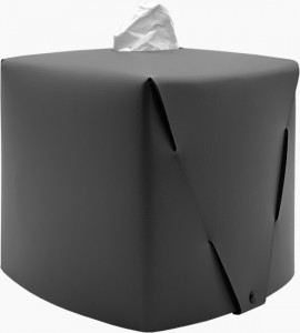 10640192 ADJ Салфетница 17см (черный) Многослойная кожа SPECTRO