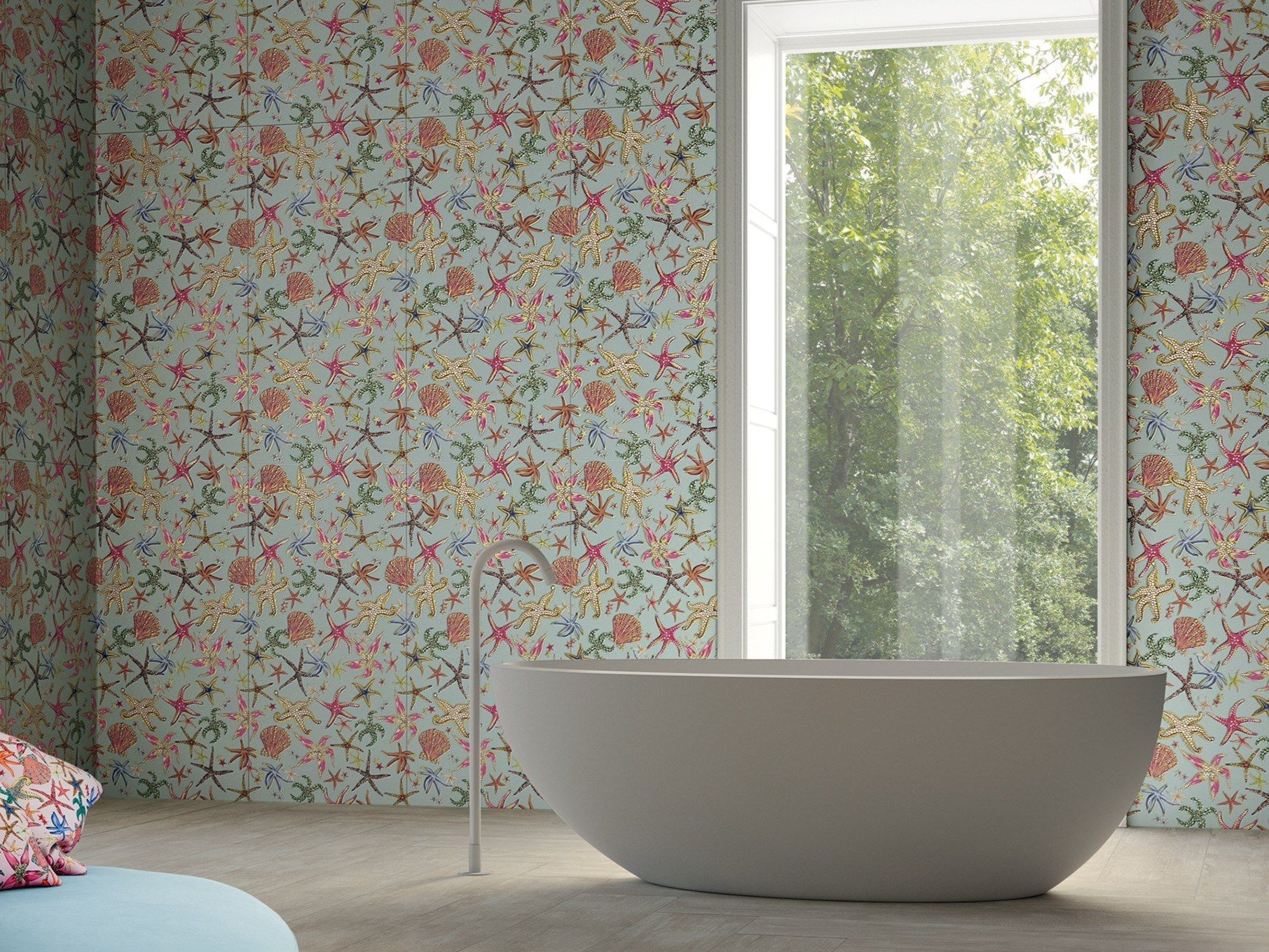 Облицовка керамогранита для интерьера Versace Ceramics Иконы ARCH-00118617