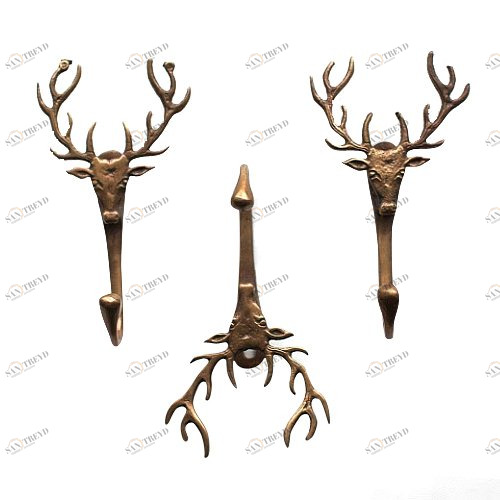 Крючок Олень HAPPY STATION ДИЗАЙНЕРСКИЕ 009025 Коричневый 