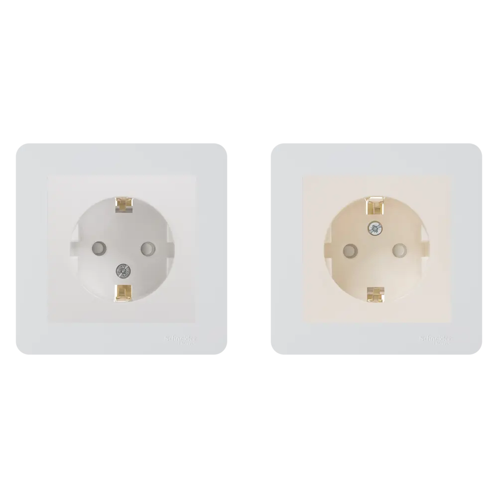 Рамка Systeme Electric W59 Deco для розеток и выключателей - белая защита 82593327 STLM-0030820 - Вид №1