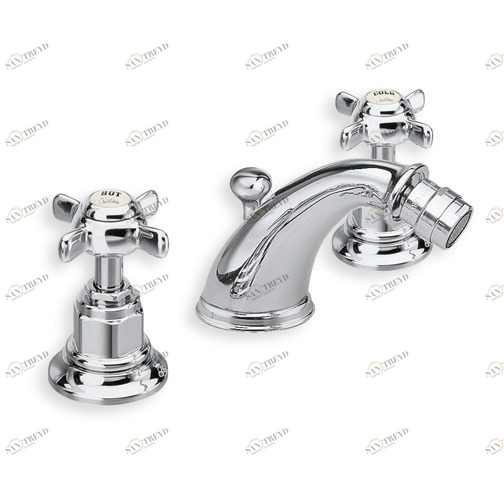 CRILD331 Смеситель для биде на 3 отверстия со сливным клапаном 1 дюйм 1/4 Cristina Rubinetterie 