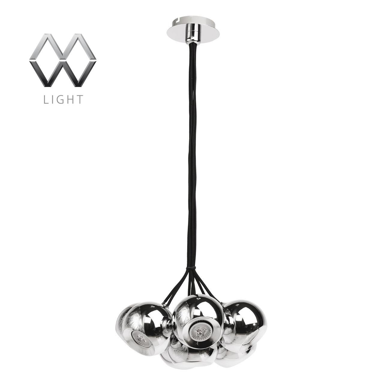 Подвесная люстра De Markt Котбус 492010607 DE MARKT ДИЗАЙНЕРСКИЕ, КОТБУС, ШАР 184630 Хром  - Вид №1