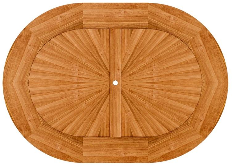 ASTELLO Овальный садовый стол из тика Tulipe Tu.tv1.p1.08 - Вид №3
