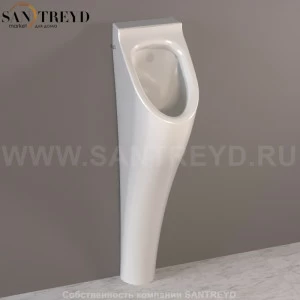 373001 Настенный писсуар, уринал с мушкой Kerasan Aquatech