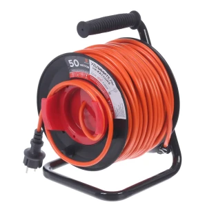 ЗАЩИТА ПРО - Садовый удлинитель на катушке с заземлением 50 метров 81951336