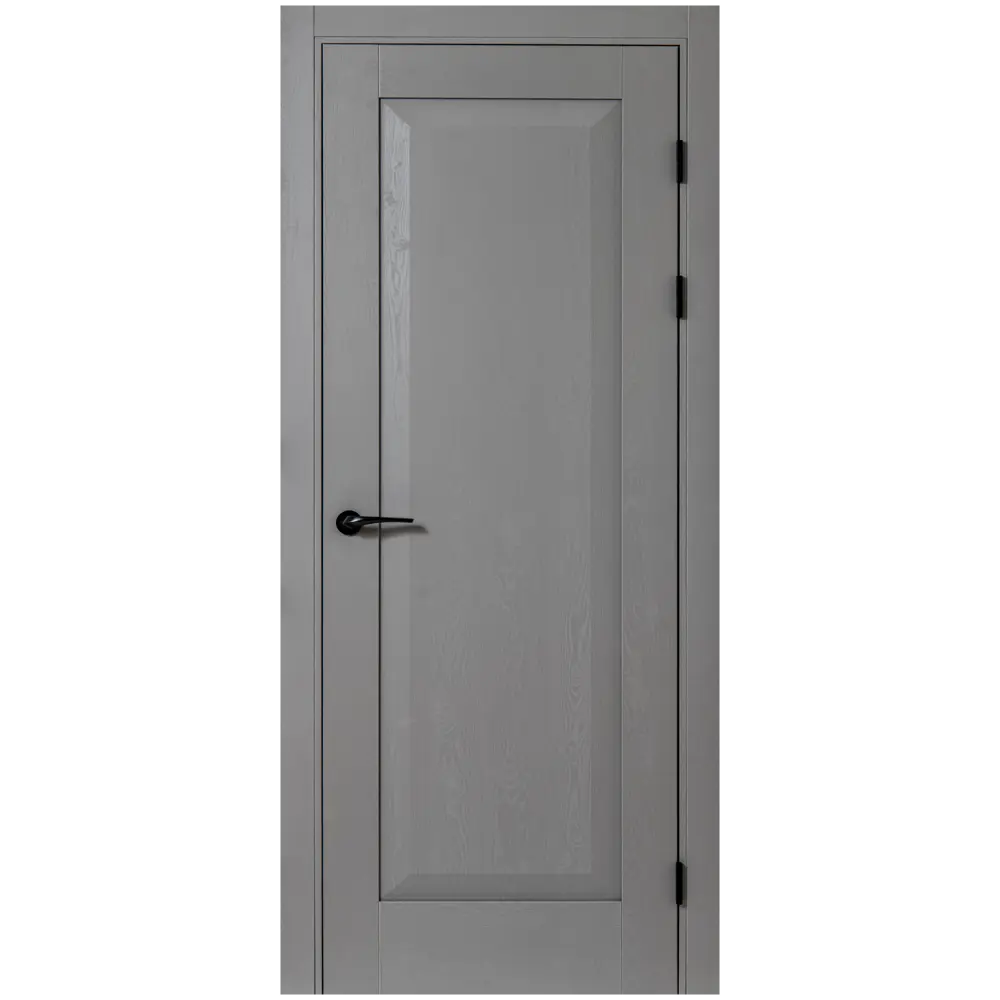 Комплект двери Альпика глухая 80x200 см полипропилен цвет графит вуд с добором 150 мм PORTIKA STLM-2043710