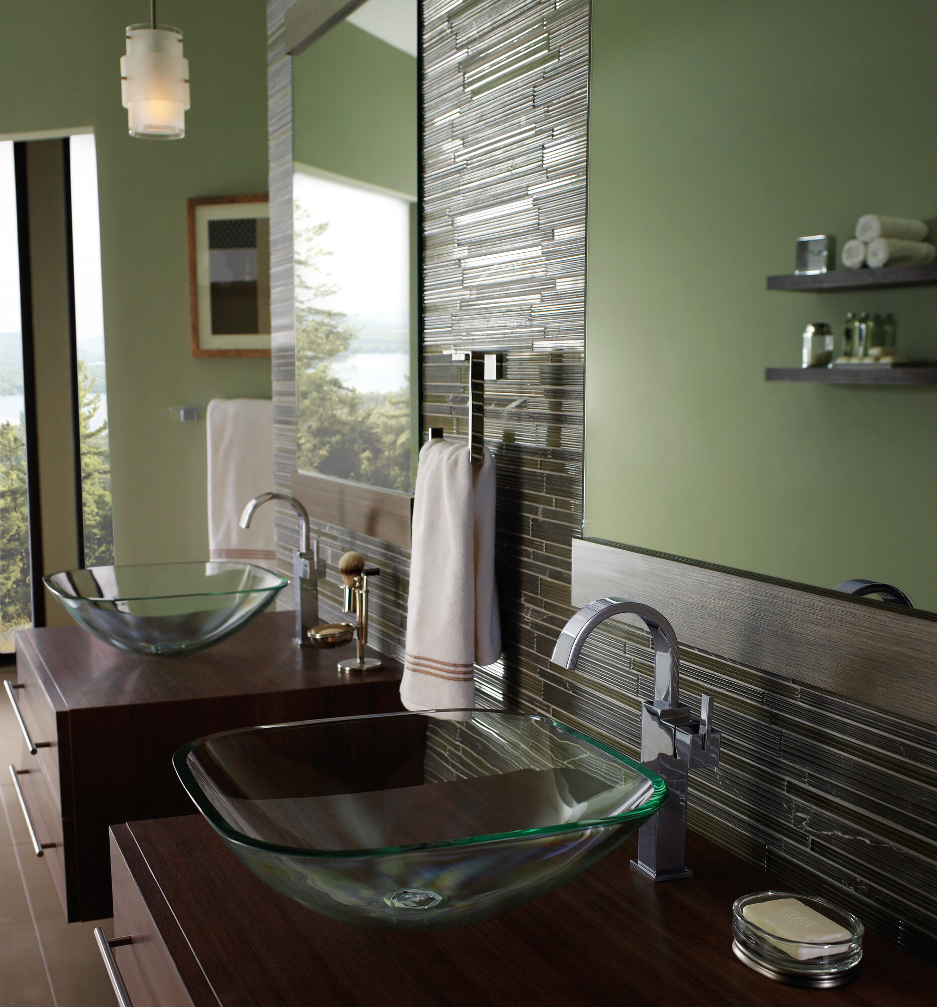 753LF-CZ Смеситель для ванной комнаты с одной ручкой Delta Faucet Vero Шампанское бронза - Вид №1