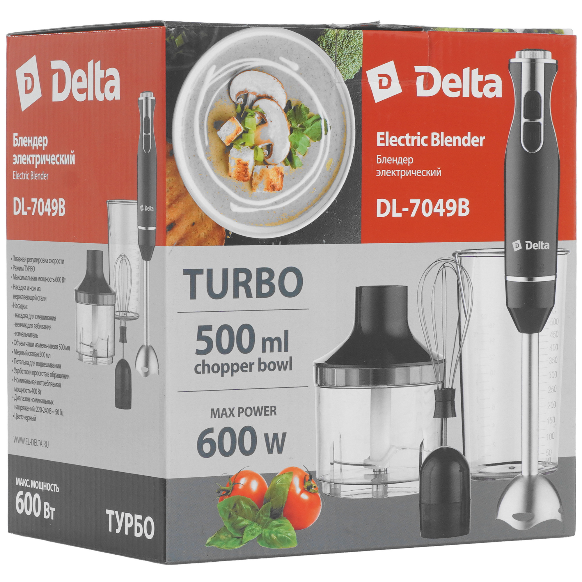 5300698 Блендер погружной DELTA DL-7049B черный STDN-0091432 - Вид №9