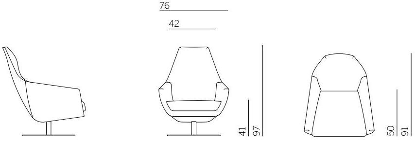 Montis Вращающееся кресло из ткани с подлокотниками Enzo sun-id-1394139 - Вид №1