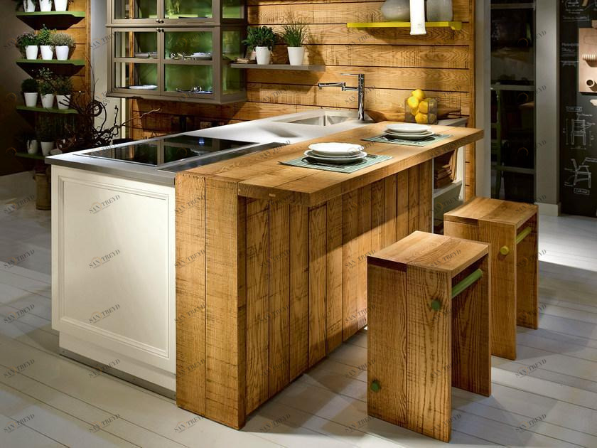 L'Ottocento Кухня из ясеня с островом Living sun-id-1462845